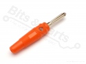 Banaanstekker/banaanplug 4mm rood